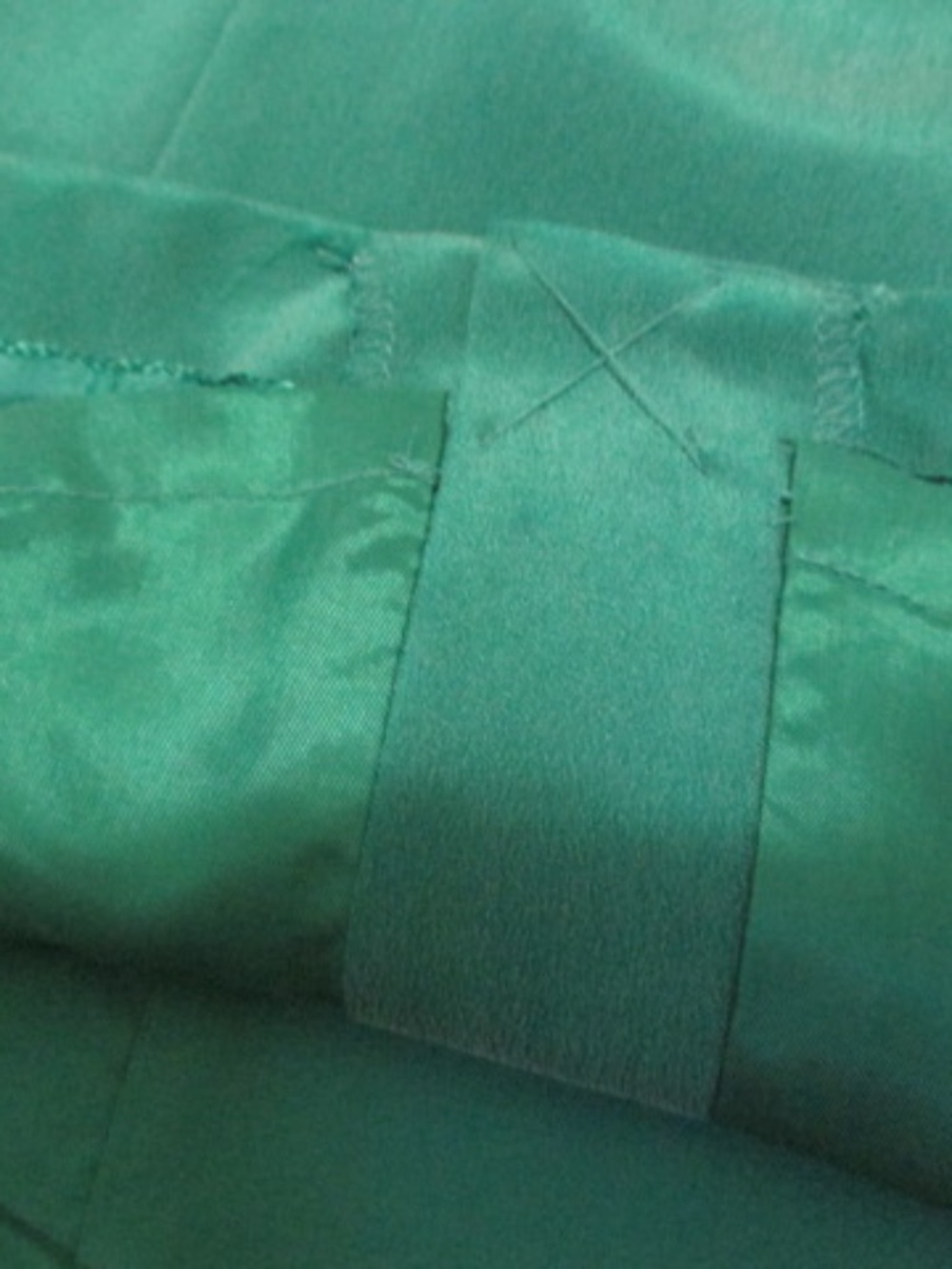 Patrick Collection NWOT Y2K Asymmetrical Teal Silk Dress, Size 4 - Picture 8 of 8